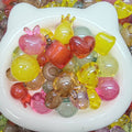 T84 【DIYビーズ】キラキラ透明泡入り樹脂ビーズ｜500ml・1000ml・2000ml・ブレスレット・ヘアアクセサリー用