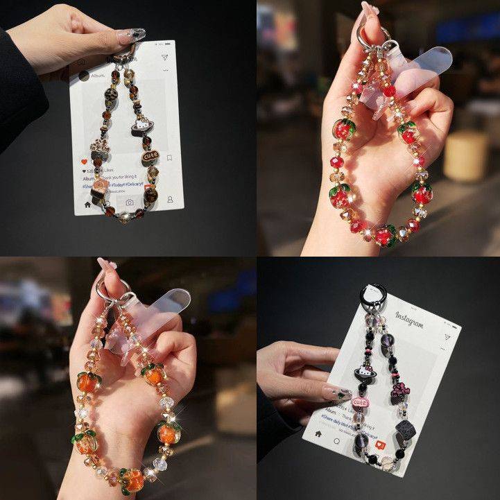 【開封】新品 シンプルおしゃれ スマホストラップ 完成品