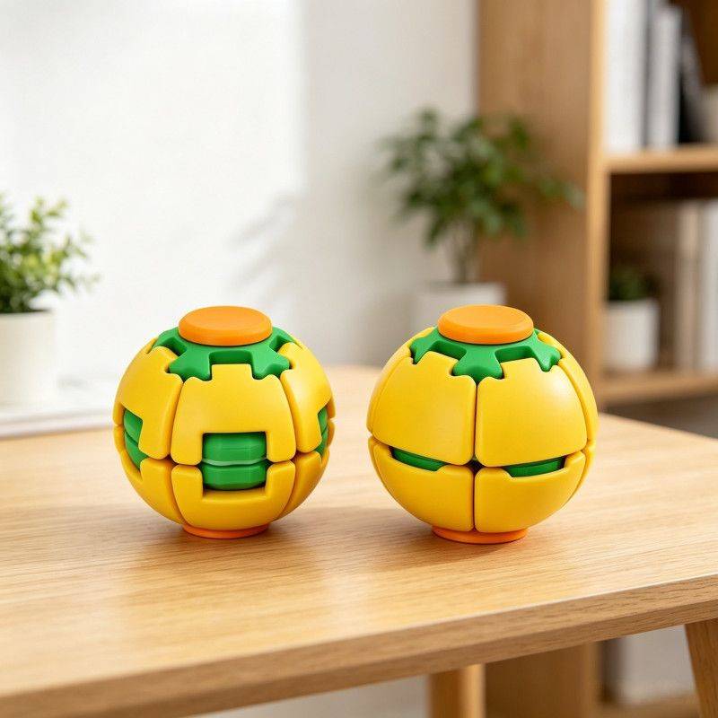 3D プリント プッシュ式回転ストレス解消ボール 多機能指先フ
